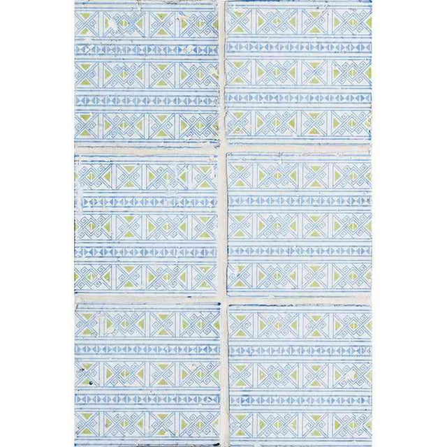 Marble Tiles - Terracotta Tiles Hand Made Glazed Terracotta Tile Pattern 11 Batik Design 150x150mm - intmarble