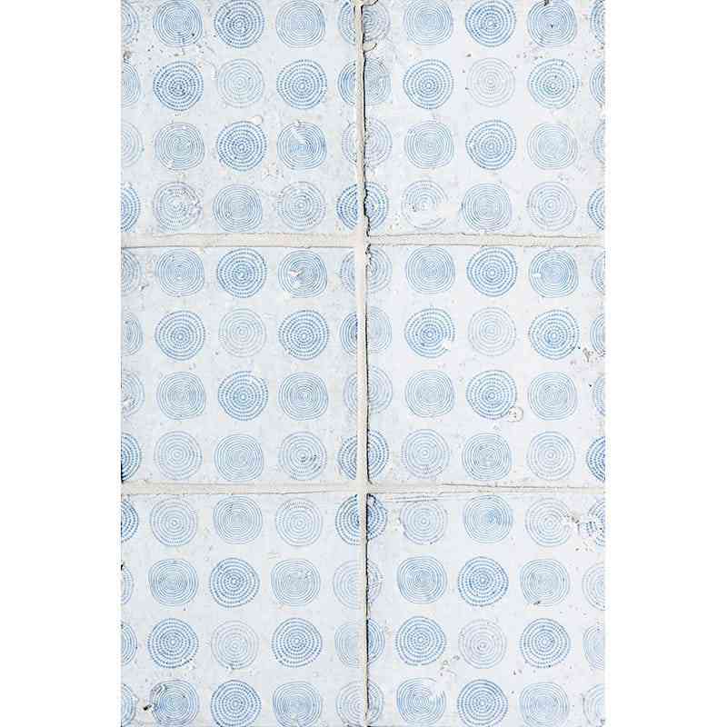Marble Tiles - Terracotta Tiles Hand Made Glazed Terracotta Tile Pattern 12 Batik Design 150x150mm - intmarble
