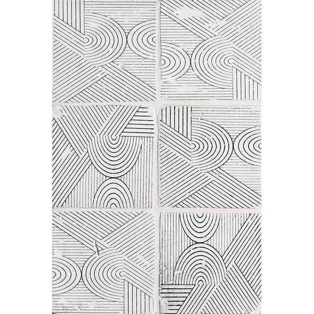 Marble Tiles - Terracotta Tiles Hand Made Glazed Terracotta Tile Pattern Zuni 13 Design 150x150mm - intmarble