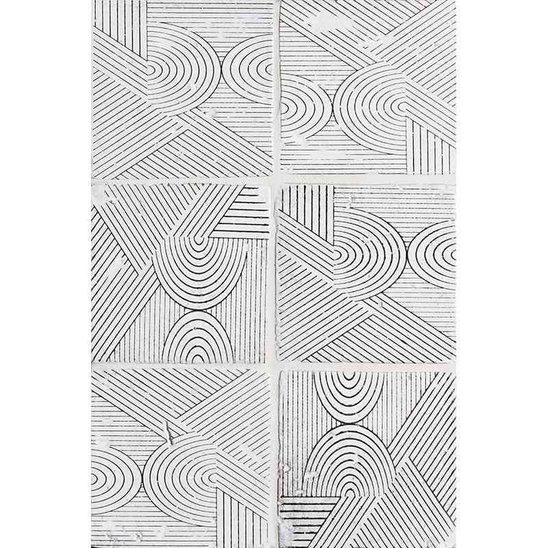 Marble Tiles - Terracotta Tiles Hand Made Glazed Terracotta Tile Pattern Zuni 13 Design 150x150mm - intmarble