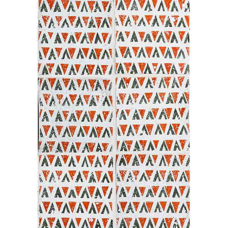 Marble Tiles - Terracotta Tiles Hand Made Glazed Terracotta Tile Pattern Zuni 11 Design 150x150mm - intmarble