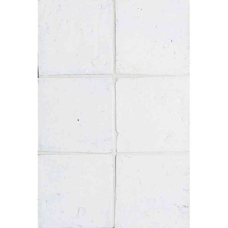 Marble Tiles - Glazed Terracotta Tiles Antique White Square Tile 150x150mm - intmarble