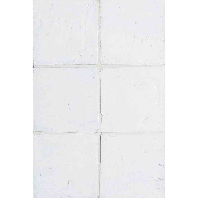 Marble Tiles - Glazed Terracotta Tiles Antique White Square Tile 150x150mm - intmarble