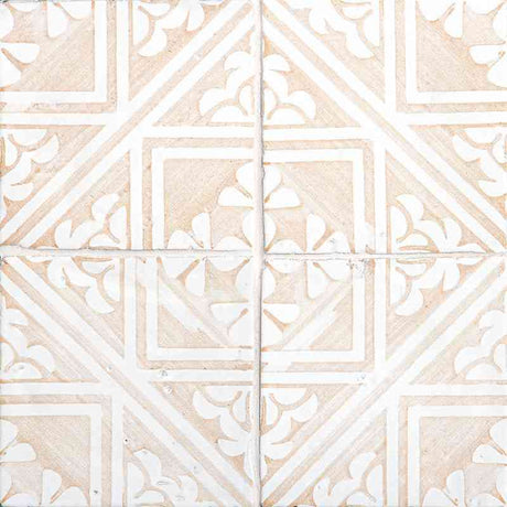 Marble Tiles - Hand Made Vintage Linen Glossy Ikat Terracotta Floor Wall Decor Tiles 150x150mm D3 - intmarble