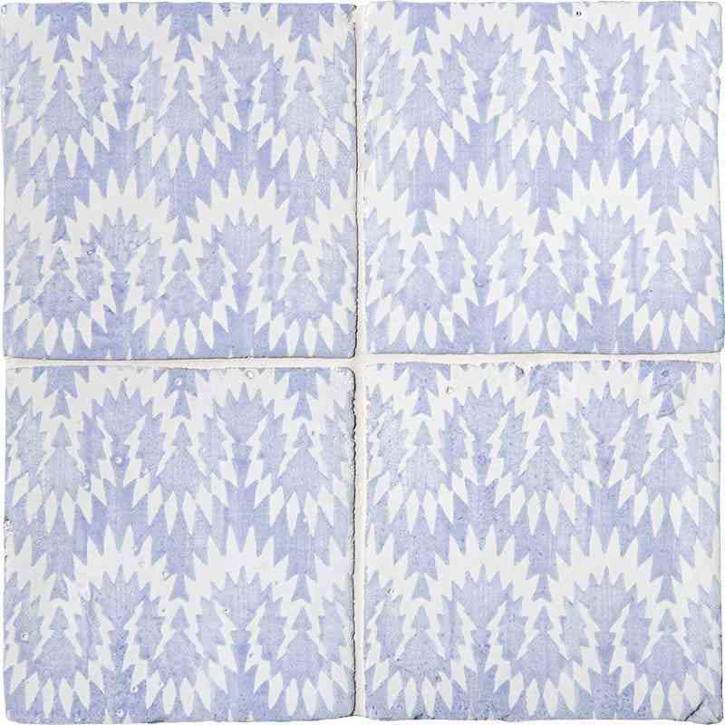 Marble Tiles - Hand Made Indigo Wash Flam Glossy Terracotta Floor Wall Decor Tiles 150x150mm D2 - intmarble