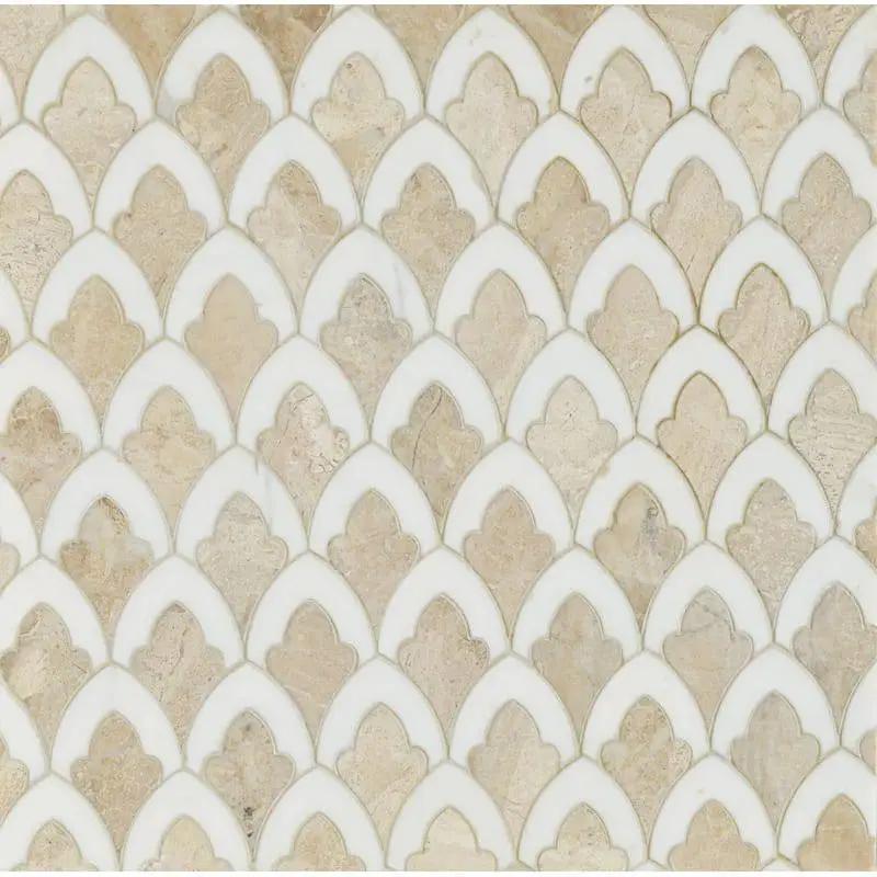 Marble Tiles - Zen Decor Marble Waterjet Pattern Dolomite Royal Marble - intmarble