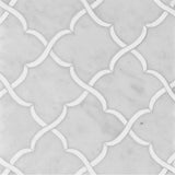 Marble Tiles - Gala Carrara Bianco Sivec Decor Waterjet - intmarble