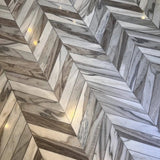 Marble Tiles - Skyline Vein Cut Chevron Marble Waterjet Decos - intmarble