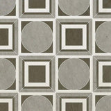 Marble Tiles - Rounded Square Waterjet Limestone Decor - intmarble