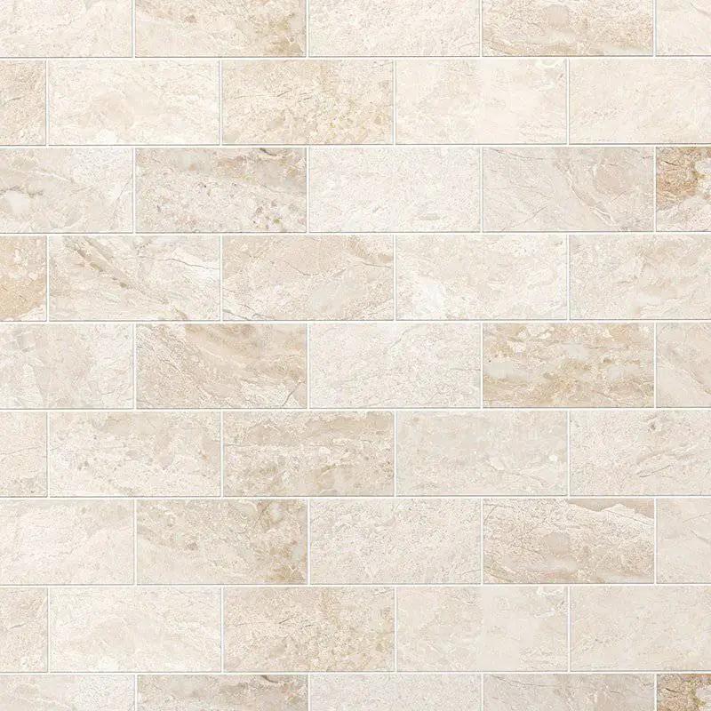 Marble Tiles - Royal Cream Honed Subway Metro Marble Tiles 70x140x10mm - intmarble