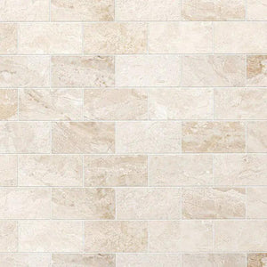 Marble Tiles - Royal Cream Honed Subway Metro Marble Tiles 70x140x10mm - intmarble