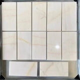 Marble Tiles - Snow White Polished Marble Tiles Subways 70x140x10mm - intmarble