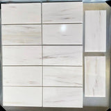 Marble Tiles - Snow White Honed Marble Tiles Subways 70x140x10mm - intmarble