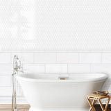 Marble Tiles - Snow White Honed Marble Tiles Subways 150x300x10mm - intmarble