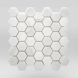 Marble Tiles - Dolomite Honed Hexagon Marble Mosaic Tiles - intmarble