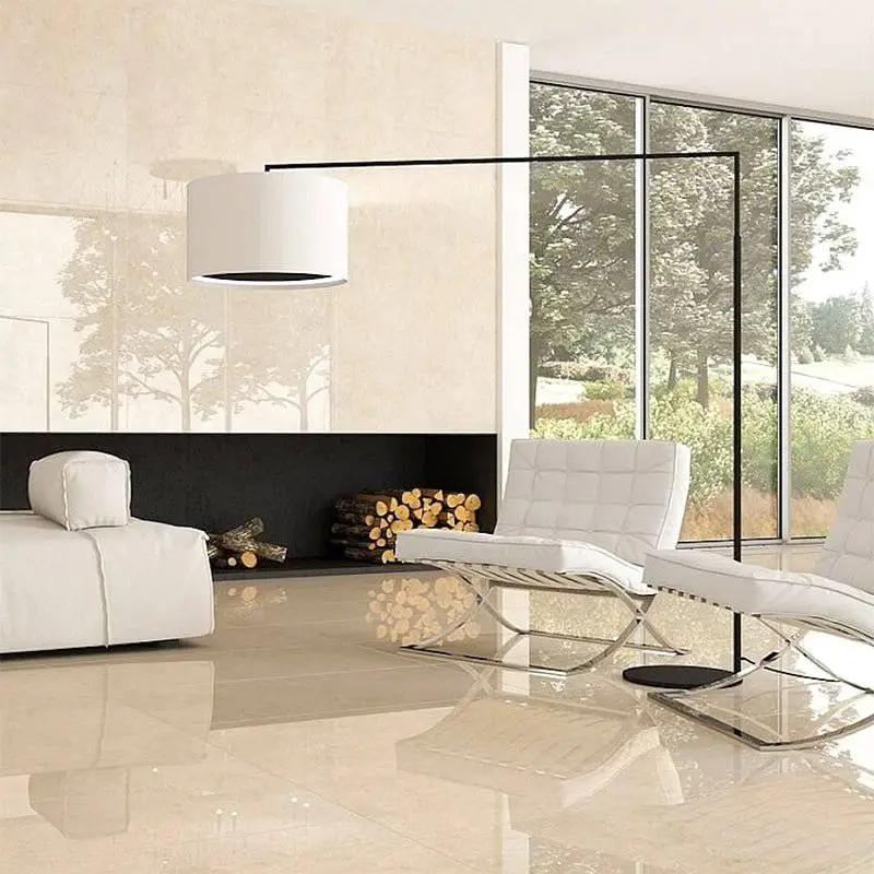 Marble Tiles - Crema Marfil Polished Marble Tiles 610x610x12mm - intmarble