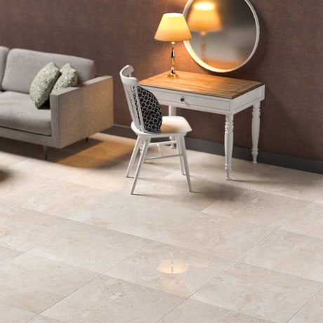 Marble Tiles - Crema Marfil Polished Marble Tiles 600x600x15mm - intmarble