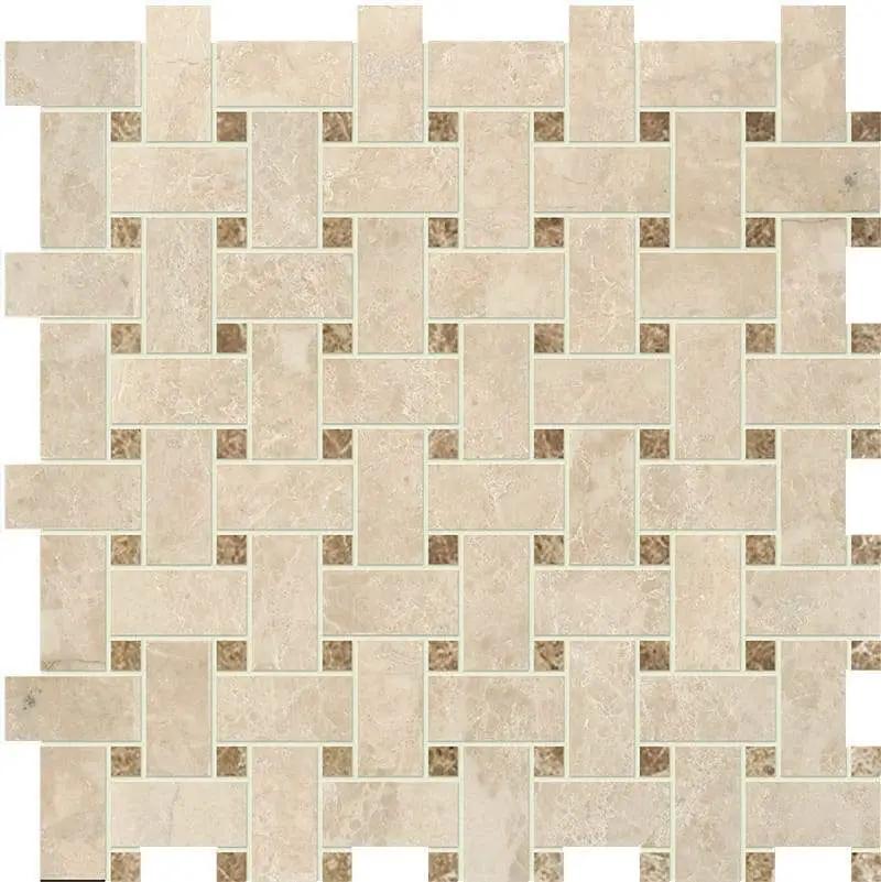 Marble Tiles - Cappuccino Marble Tile Mosaic Slabs Collection - intmarble
