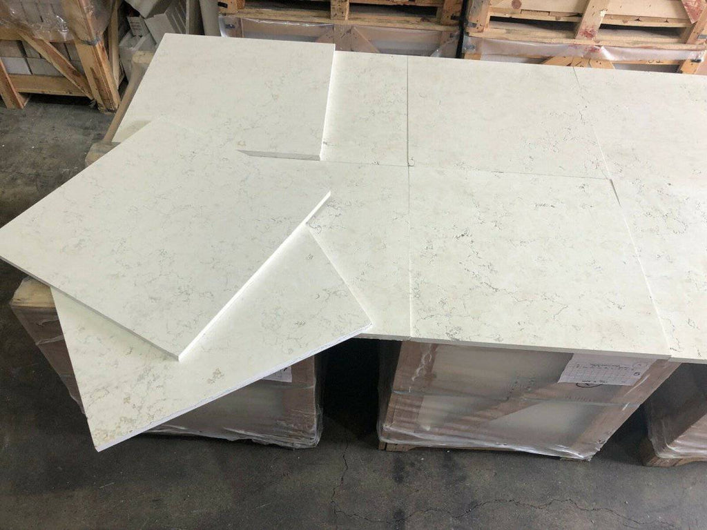 Marble Tiles - Bianco Perlino Honed 610x610x20mm - intmarble