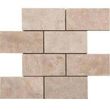 Marble Tiles - Ivory Travertine Mosaic Tiles Floor Wall Cover - intmarble