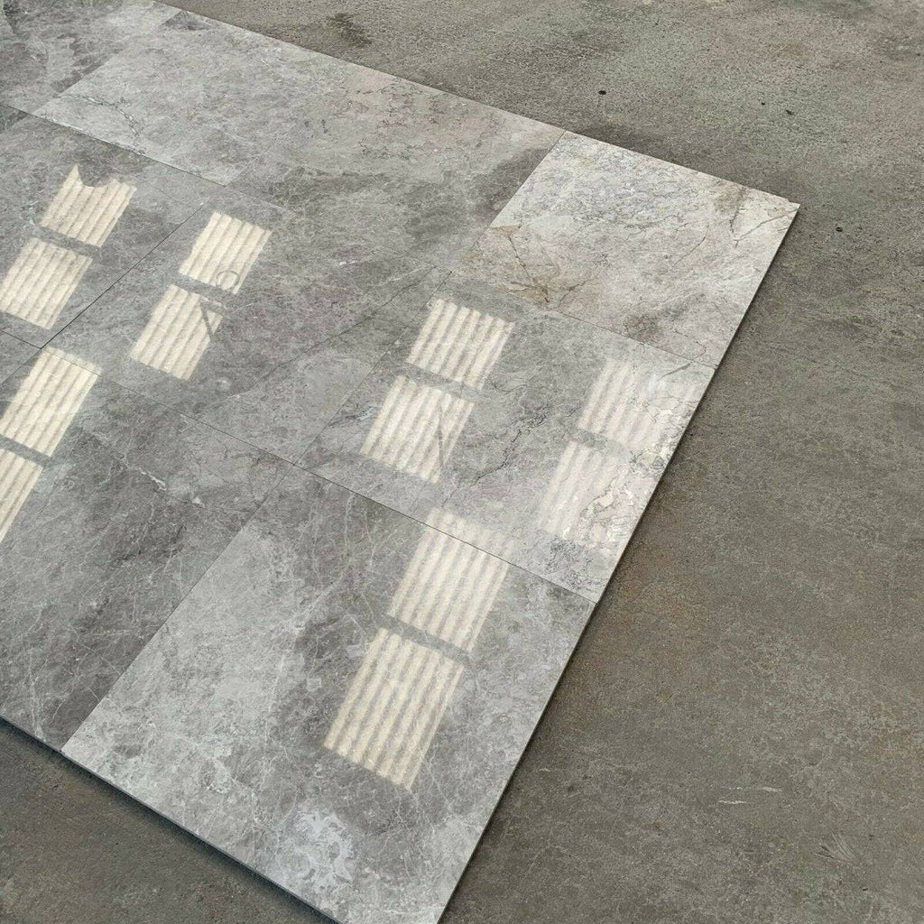 Marble Tiles - Azul Gray Polished Marble Tiles 610x610x12mm - intmarble