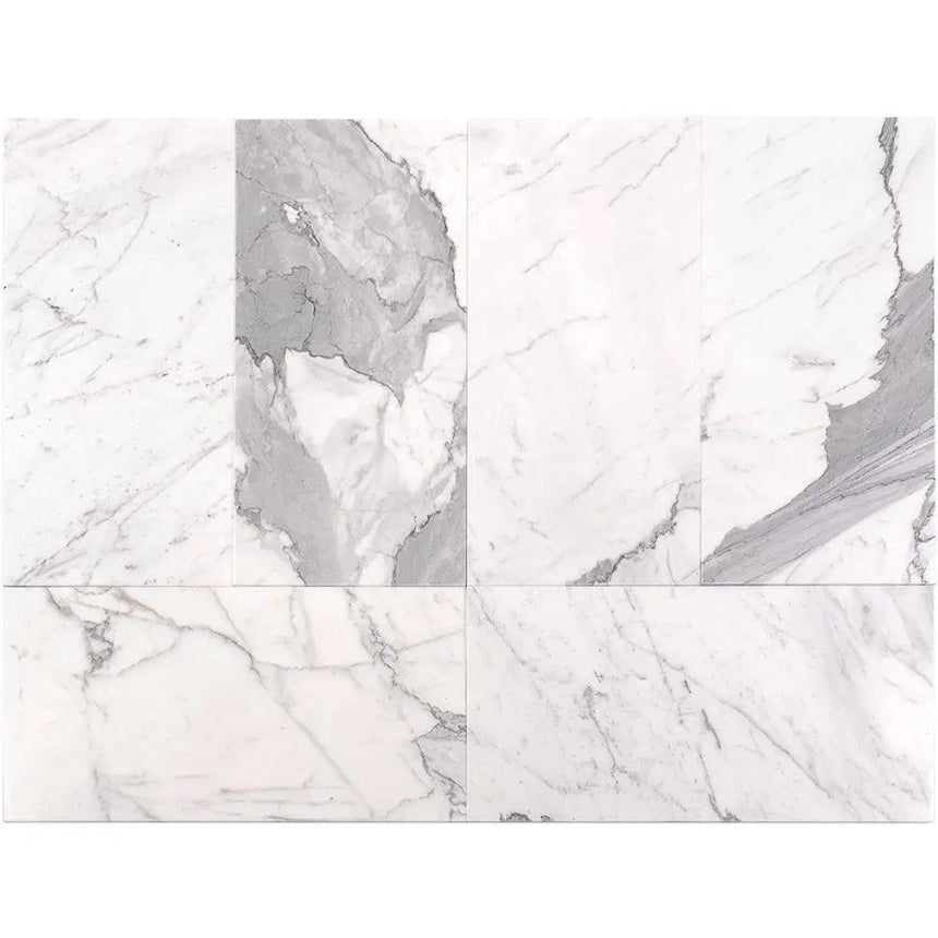 Marble Tiles - Calacatta Extra Italian Polished Marble Tiles - intmarble