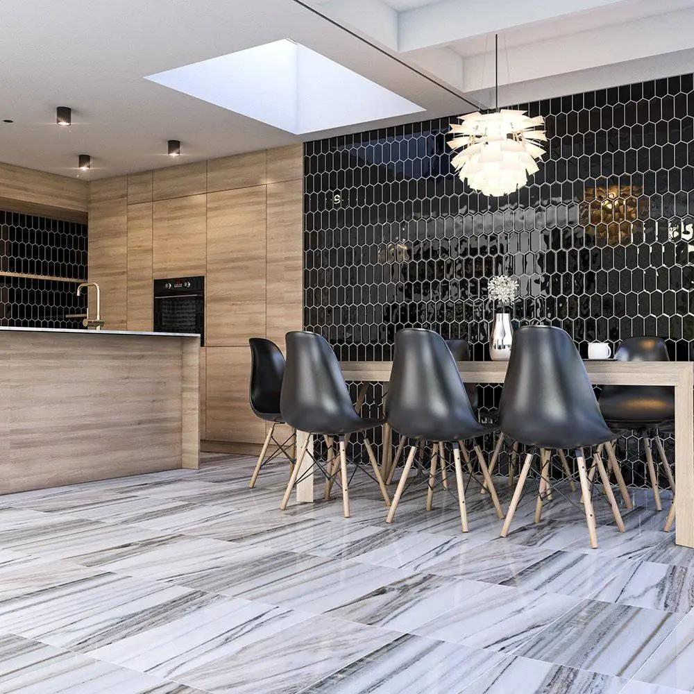 Marble Tiles - Sky Palisandro Honed Marble Tiles Floor Wall 600x1200x20mm - intmarble