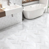 Marble Tiles - Calacatta Polished Hexagon Marble Mosaic Tile 50x50 - intmarble