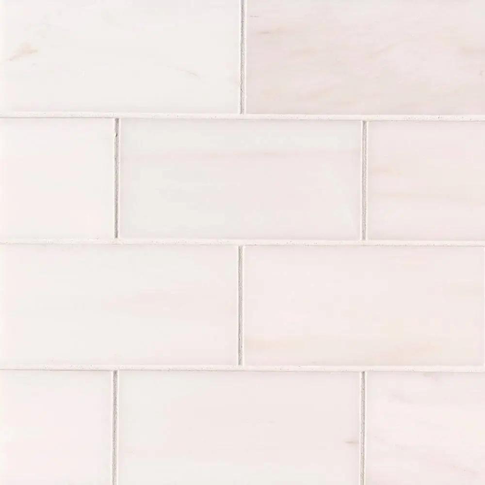 Marble Tiles - Calacatta Polished Subway Marble Tile 70x140x10mm - intmarble