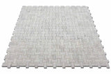 Marble Tiles - Basket Weave Marble Mosaic Tile With Thassos Dot 25x50x10mm - intmarble