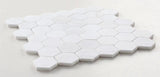 Marble Tiles - Bianco Dolomite Honed Marble Hexagon Mosaic Tile 48x48x10mm - intmarble