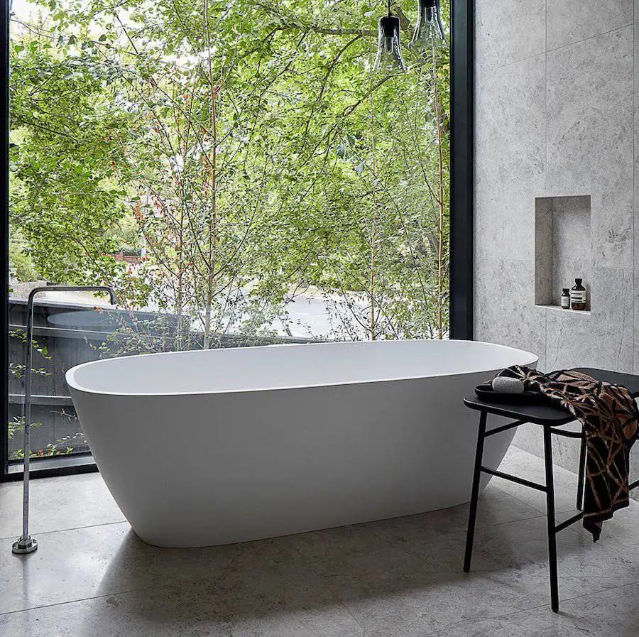 Marble Tiles - Tundra Honed Marble Tiles Floor Wall 305x610x12mm - intmarble
