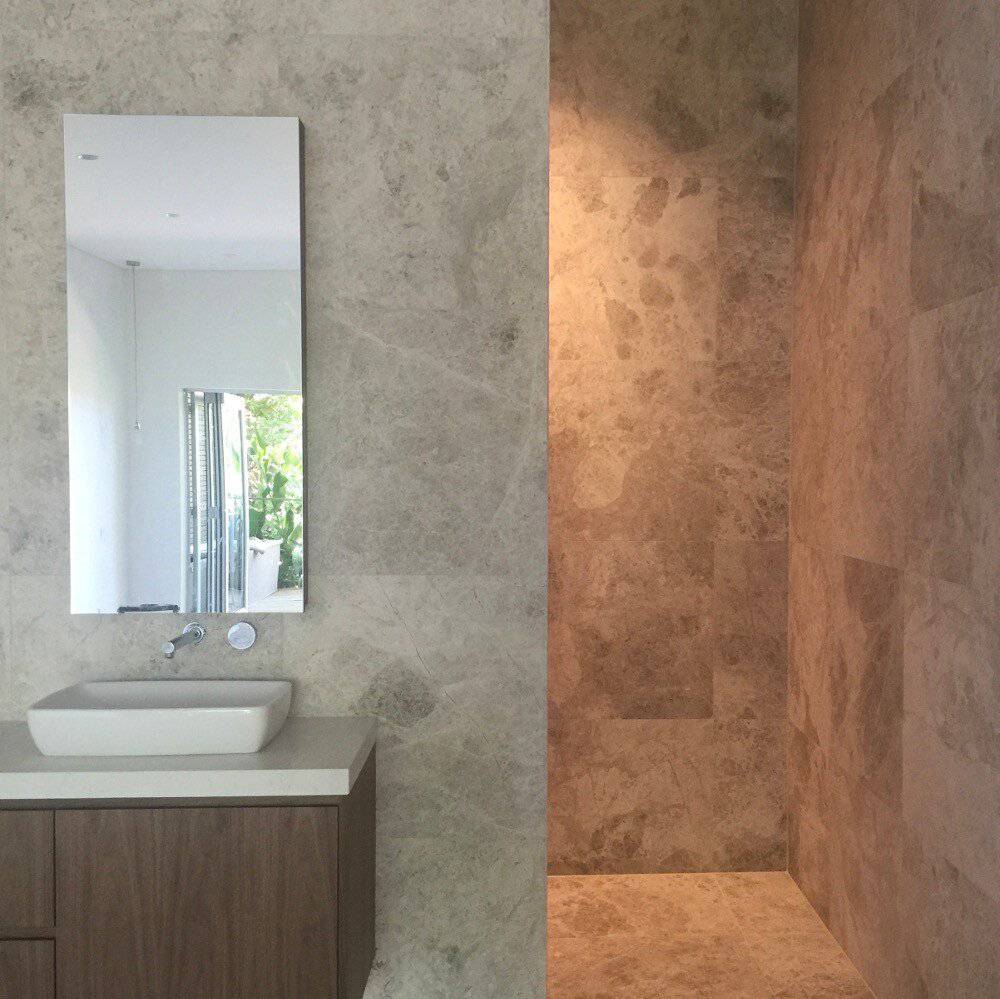 Marble Tiles - Tundra Honed Marble Tiles Floor Wall 305x610x12mm - intmarble