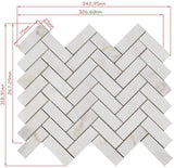 Calacatta Amber Calacatta amber honed herringbone marble mosaic tiles Herringbone