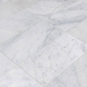 Marble Tiles - Royal White Honed Marble Tile 305x610x12mm - intmarble