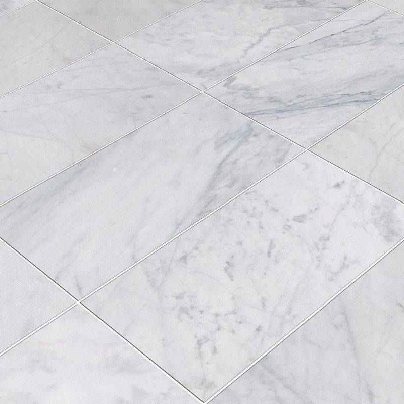 Marble Tiles - Royal White Honed Marble Tile 305x610x12mm - intmarble