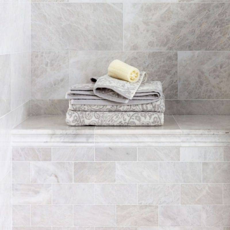 Marble Tiles - Alpina White Polished Marble Tile 305x610x12mm - intmarble