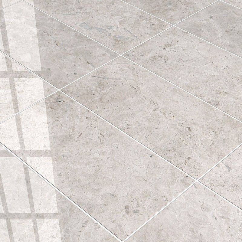 Marble Tiles - Silver Shadow Polished Marble Tiles 305x610x20mm - intmarble