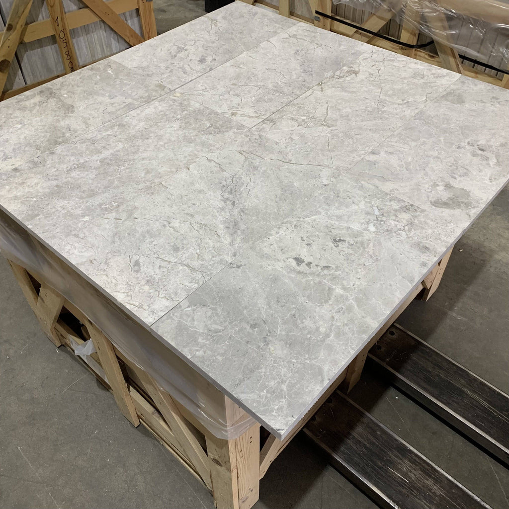 Marble Tiles - Silver Shadow Honed Marble Tiles 300x600x20mm - intmarble