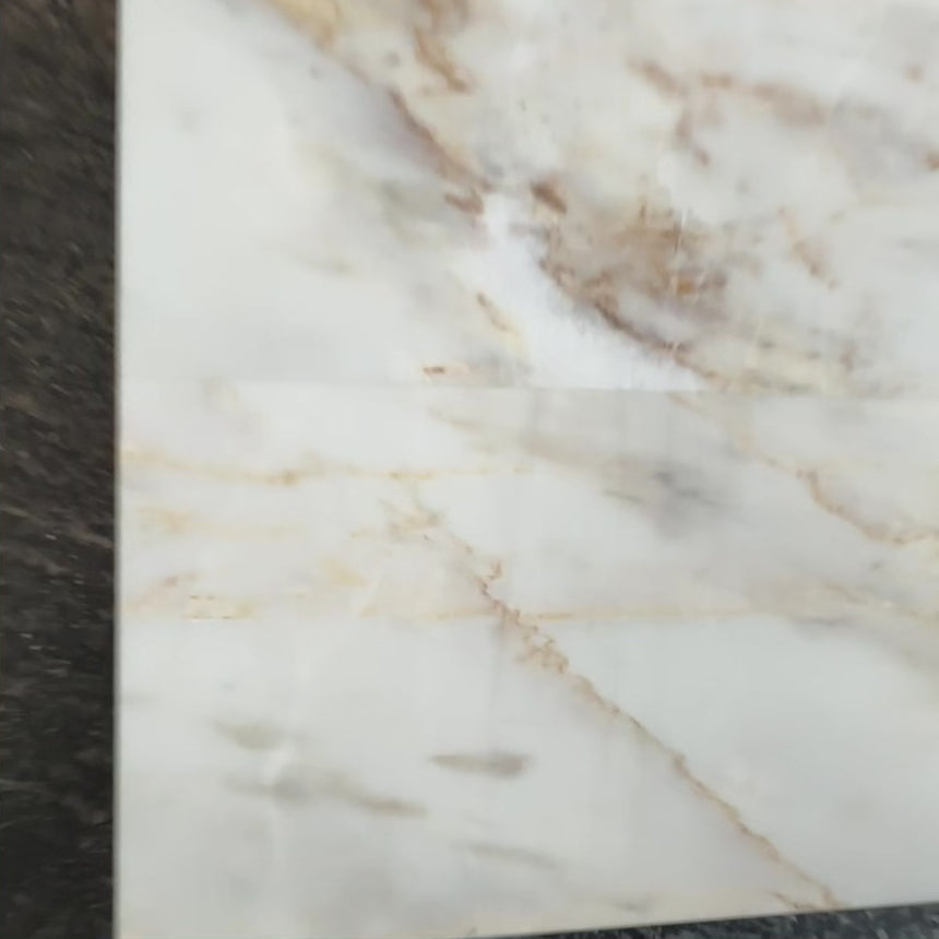 Calacatta Amber Honed Marble Tiles