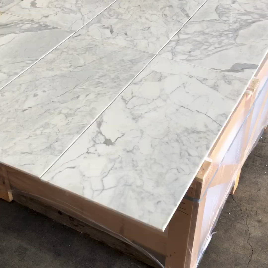Statuarietto Polished Italian Marble Tile