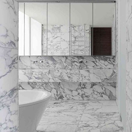 Marble Tiles - Arabescato Carrara Marble Slab - intmarble