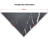 Triangle Honed Marble Black / Alpina White Fitz Collection Chequerboard