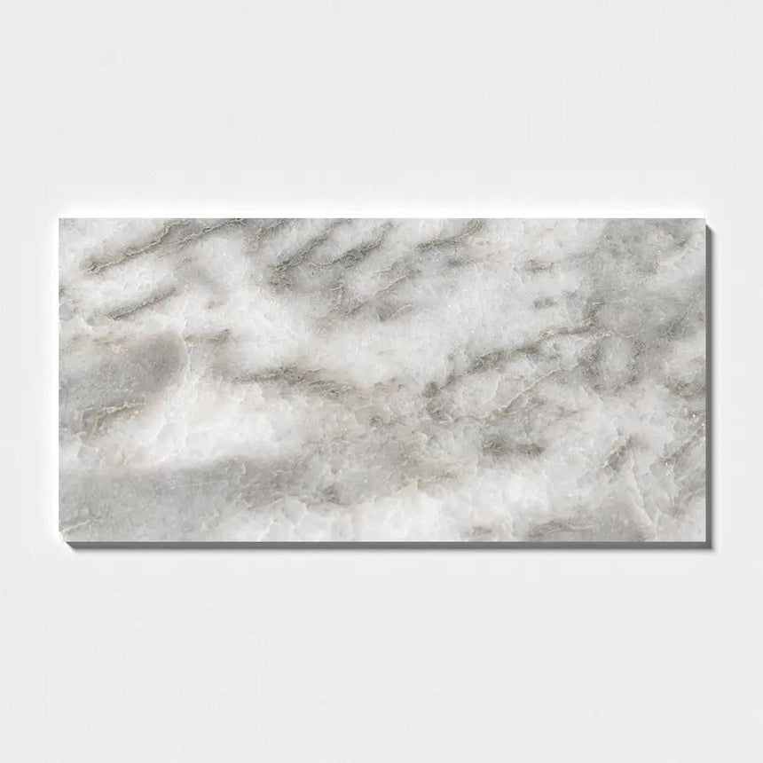 Marble Tiles - Calacatta Crystal Polished Marble Tiles 305x610x12mm - intmarble