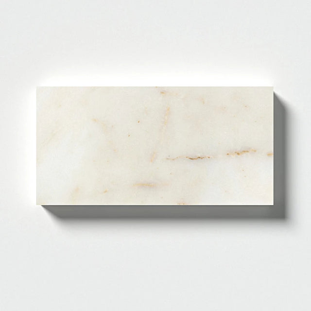 Calacatta Amber Honed Subway Marble Tiles 70x140x10mm