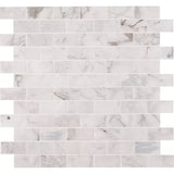 Calacatta Cressa Subway Marble Mosaic 