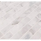 Calacatta Cressa Subway Marble Mosaic 