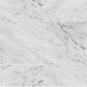Carrara XL White Honed Italian Natural Marble Tile 