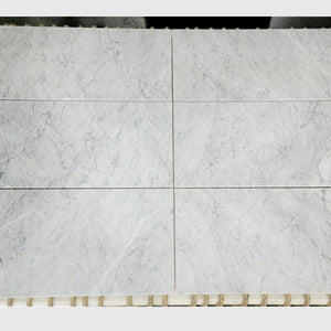 Carrara XL White Honed Italian Natural Marble Tile 