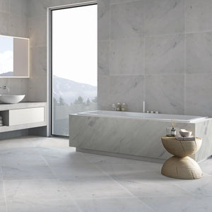 Carrara XL White Honed Italian Natural Marble Tile